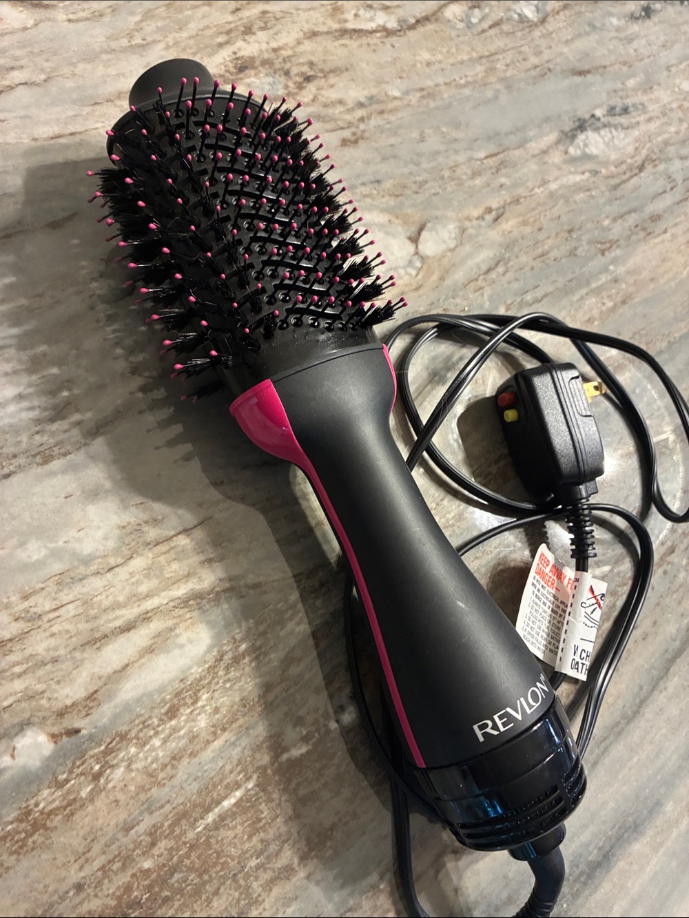 Revlon Black and Pink One-Step Hot Air Brush